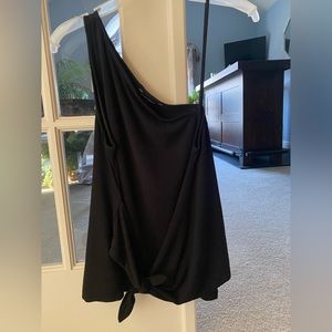 Banana Republic asymmetrical top black
